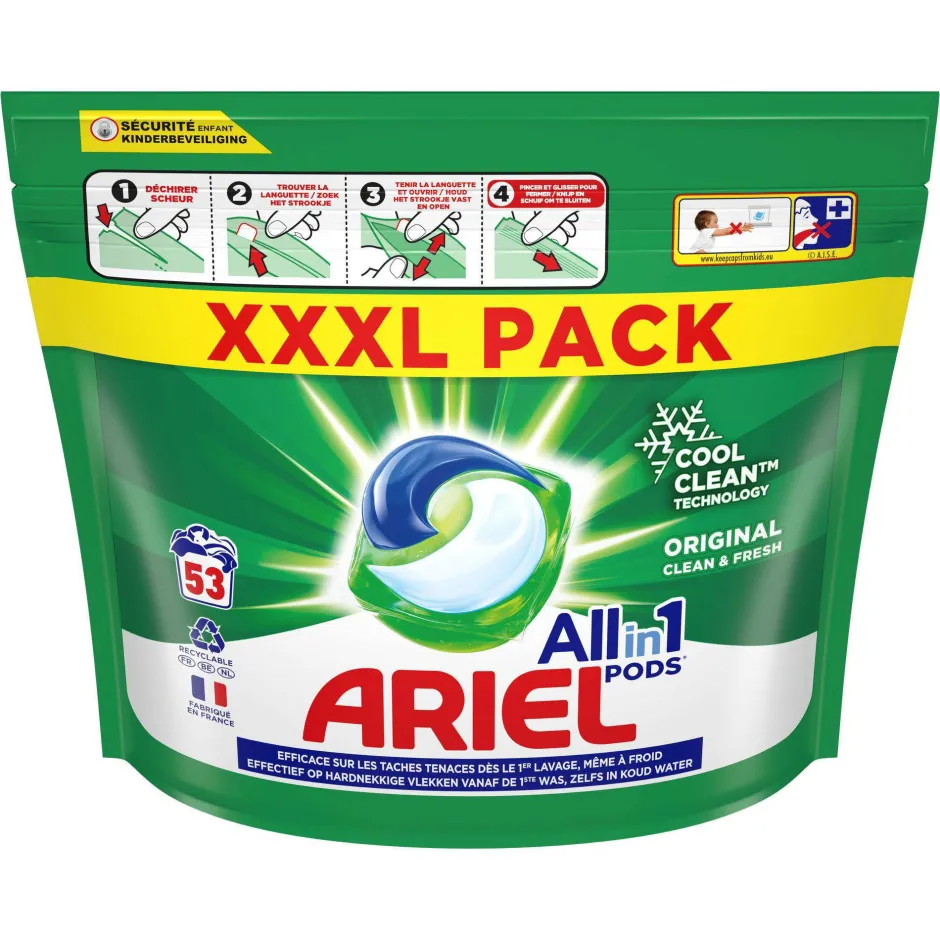 Ariel All In 1 Wasmiddel Pods Original Wit - 2 X 53 Wasbeurten - 106 Wasbeurten Best
