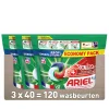 Ariel Pods+ Vloeibaar Wasmiddelcapsules + Ultra Vlekverwijderaar - 3 X 40 Wasbeurten - 120 Wasbeurten Hot