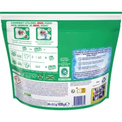 Ariel Pods+ Vloeibaar Wasmiddelcapsules + Ultra Vlekverwijderaar - 3 X 40 Wasbeurten - 120 Wasbeurten Hot