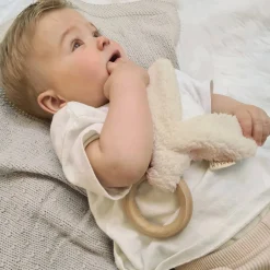 BamBam Eco Friendly Wooden Teething Ring With Ears^ Babyspeelgoed