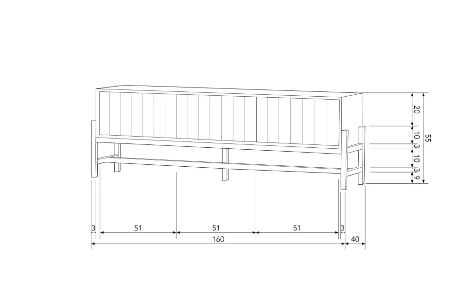 Basiclabel Tv-Meubel Plint Sale
