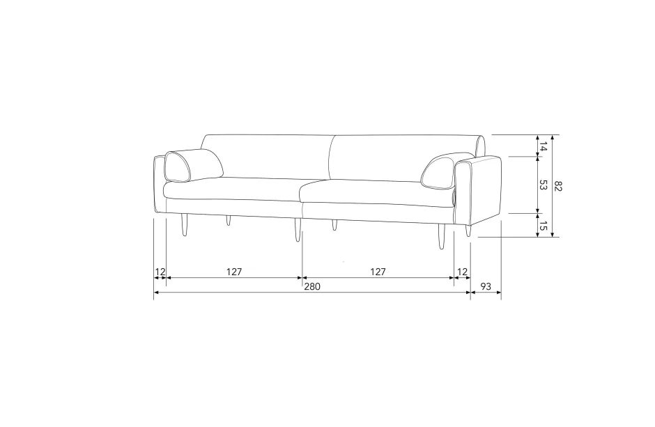 BePureHome 3-Zitsbank Muze New