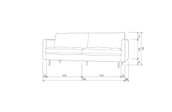 BePureHome 2,5-Zitsbank Rodeo Clearance