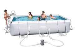Bestway Power Steel 56441 Frame Zwembad (404X201 Cm) Met Filterpomp^ Zwembaden