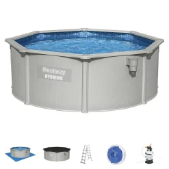 Bestway Zwembad Hydrium Set Inclusief Zandfilter (O360 Cm)^ Zwembaden