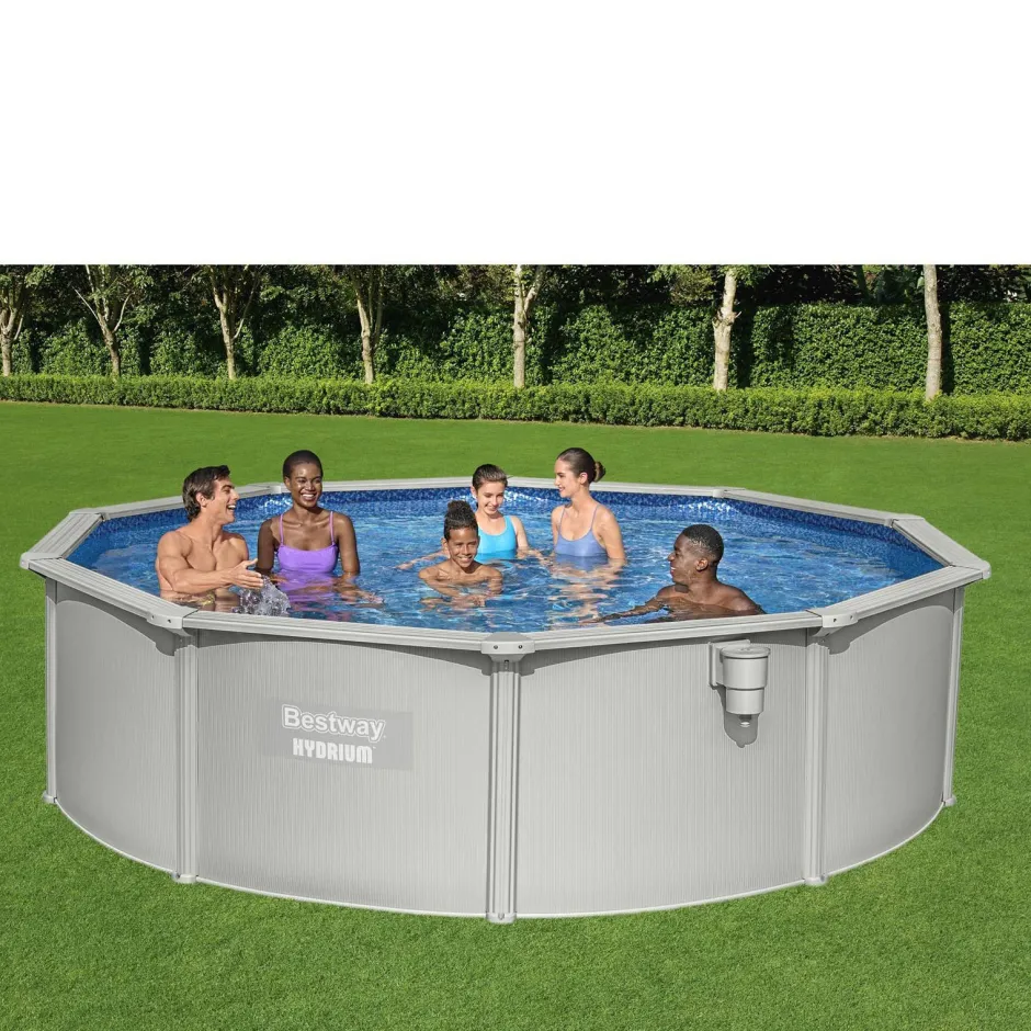 Bestway Zwembad Hydrium Set Inclusief Zandfilter (O460 Cm)^ Zwembaden