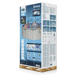 Bestway Zwembad Hydrium Set Inclusief Zandfilter (O460 Cm)^ Zwembaden
