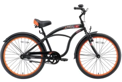 BikeStar Cruiser Kinderfiets 24 Inch Zwart^ Kinderfietsen