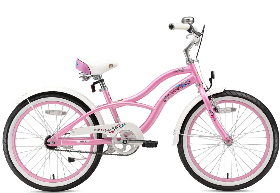 BikeStar Cruiser Kinderfiets 20 Inch Roze^ Kinderfietsen