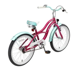 BikeStar Cruiser Kinderfiets 20 Inch Lila^ Kinderfietsen
