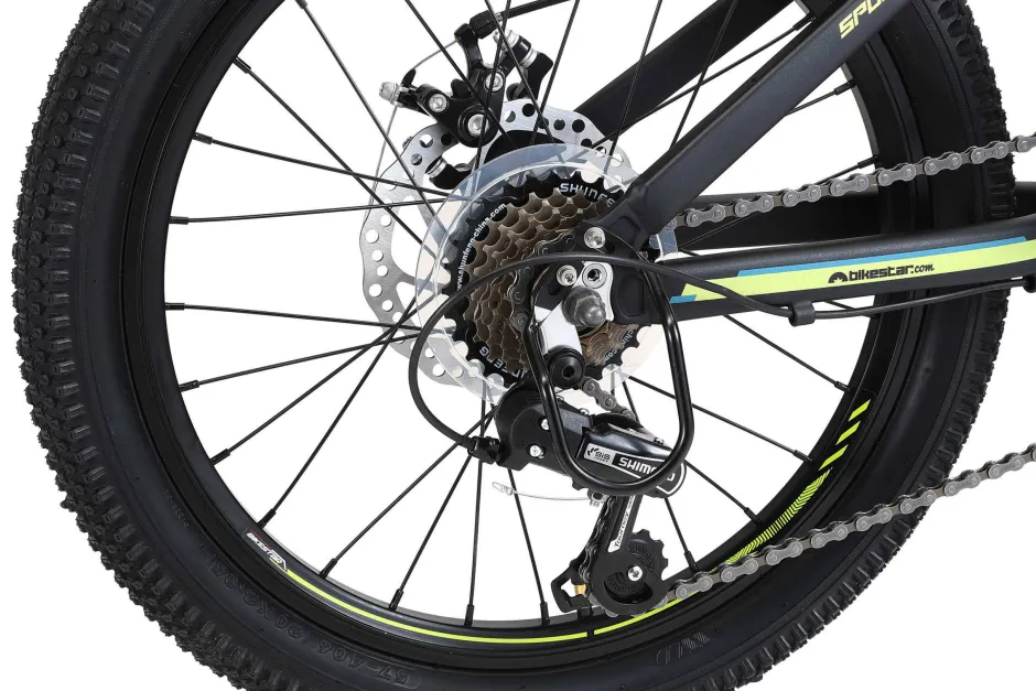 BikeStar Kinderfiets 20 Inch Zwart^ Kinderfietsen