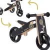 BikeStar Mini Loopfiets 2 In 1, Hout, Zwart^ Peuterspeelgoed