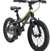 BikeStar Mountainbike Alu Kinderfiets 16 Inch Zwart /Groen^ Kinderfietsen