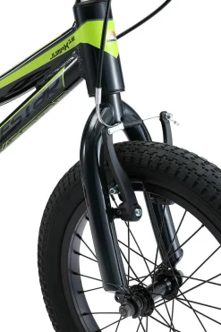 BikeStar Mountainbike Alu Kinderfiets 16 Inch Zwart /Groen^ Kinderfietsen