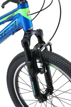 BikeStar Mtb Kinderfiets 20 Inch Blauw /Groen, 7 Speed^ Kinderfietsen