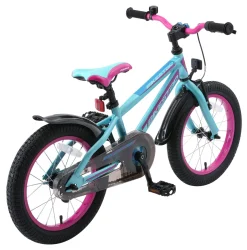 BikeStar Urban Jungle Kinderfiets 16 Inch Paars /Turquoise^ Kinderfietsen