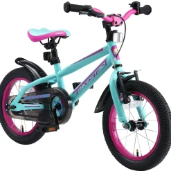 BikeStar Urban Jungle Kinderfiets 14 Inch Turquoise^ Kinderfietsen