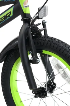 BikeStar Urban Jungle Kinderfiets 16 Inch Zwart /Groen^ Kinderfietsen