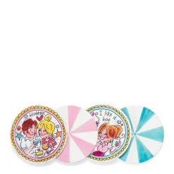 Blond Amsterdam Onderzetters Even Bijkletsen (Set Van 4) Clearance