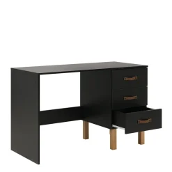 Bopita Bureau Floris Mat Zwart/Naturel Outlet