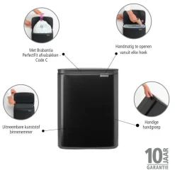 Brabantia Bo Afvalemmer (12L)