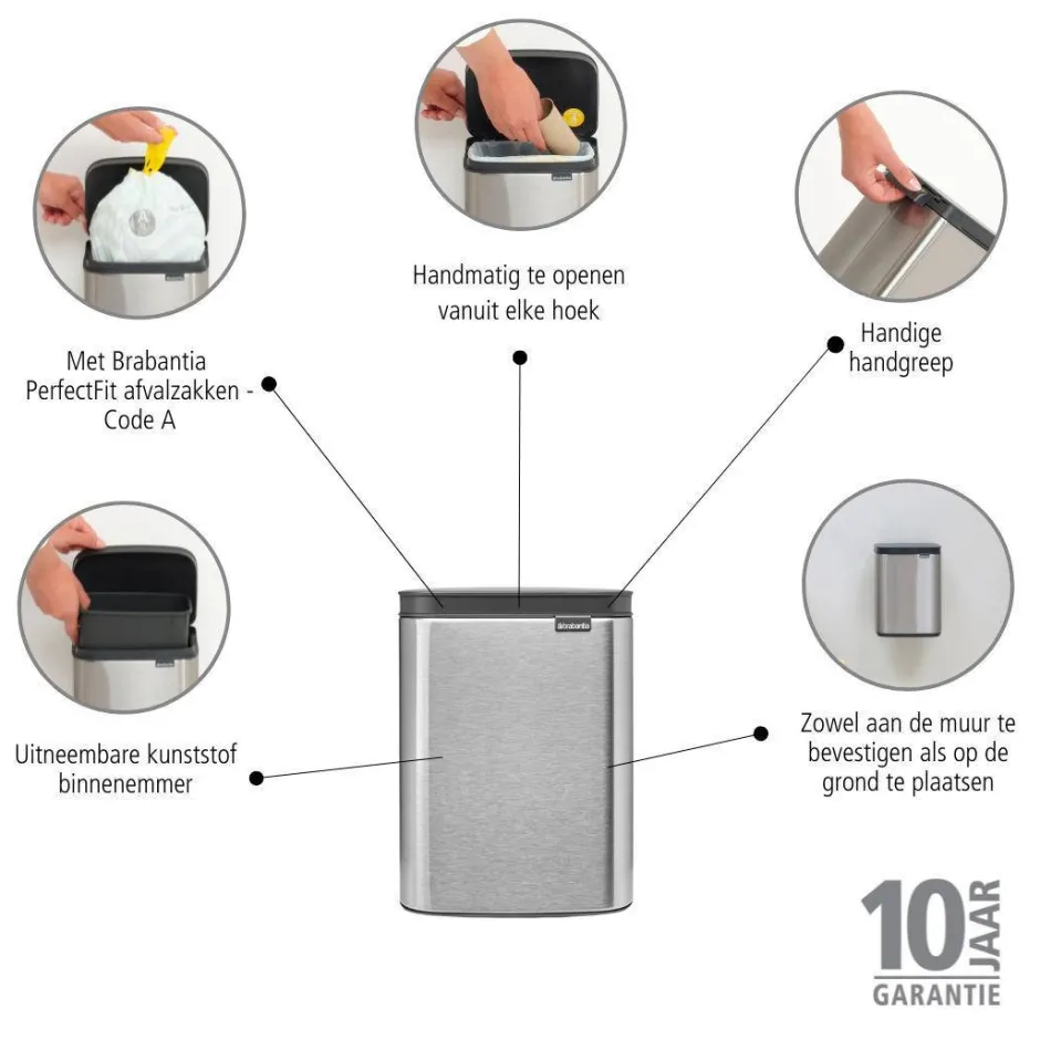 Brabantia Bo Afvalemmer (4L) Online