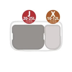 Brabantia Bo Pedaalemmer (23L+11L) Hot