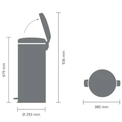 Brabantia Newicon Pedaalemmer (30L) Sale