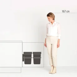 Brabantia Sort & Go Prullenbak (2X12L) Online