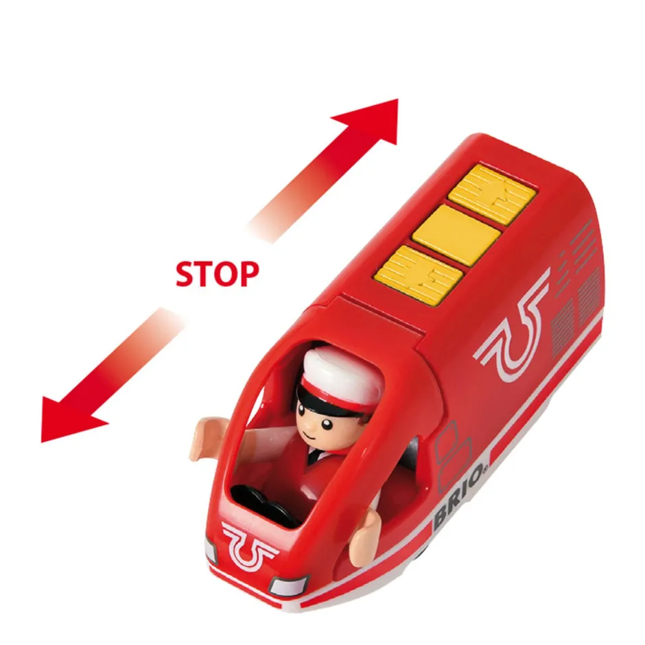 Brio Houten Oplaadbare Rode Passagierstrein Met Usb Kabel - 33746^ Houten Speelgoed