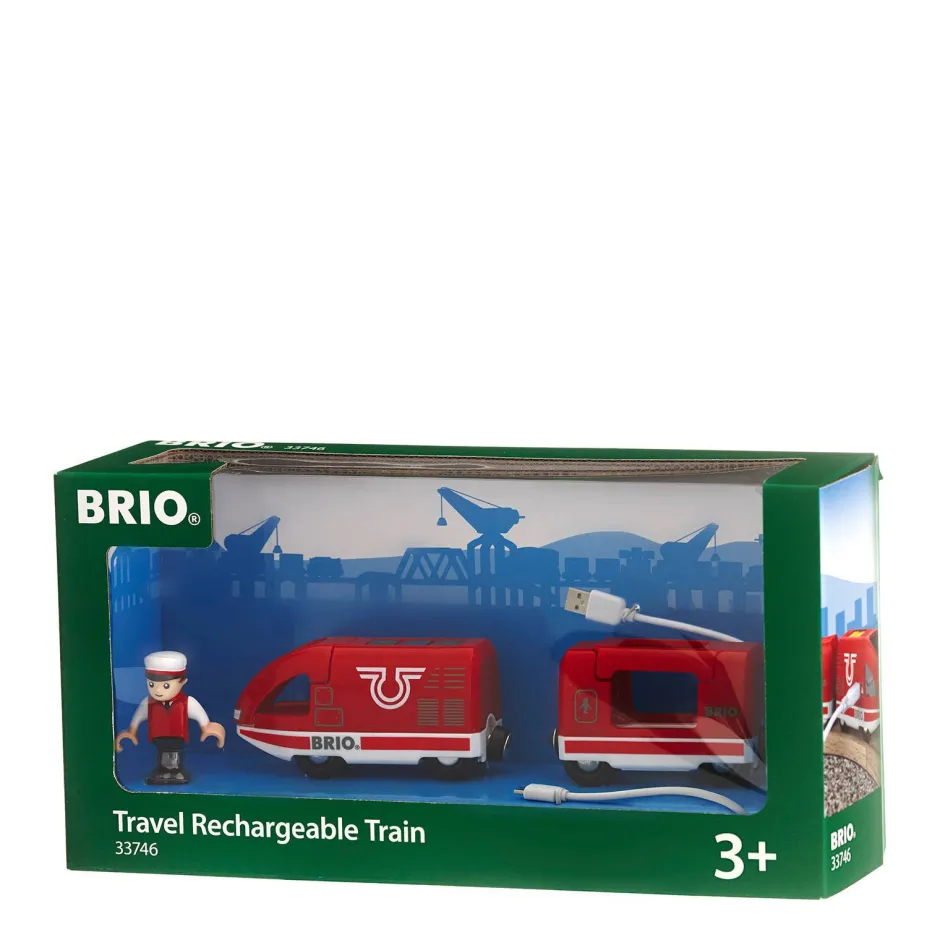Brio Houten Oplaadbare Rode Passagierstrein Met Usb Kabel - 33746^ Houten Speelgoed