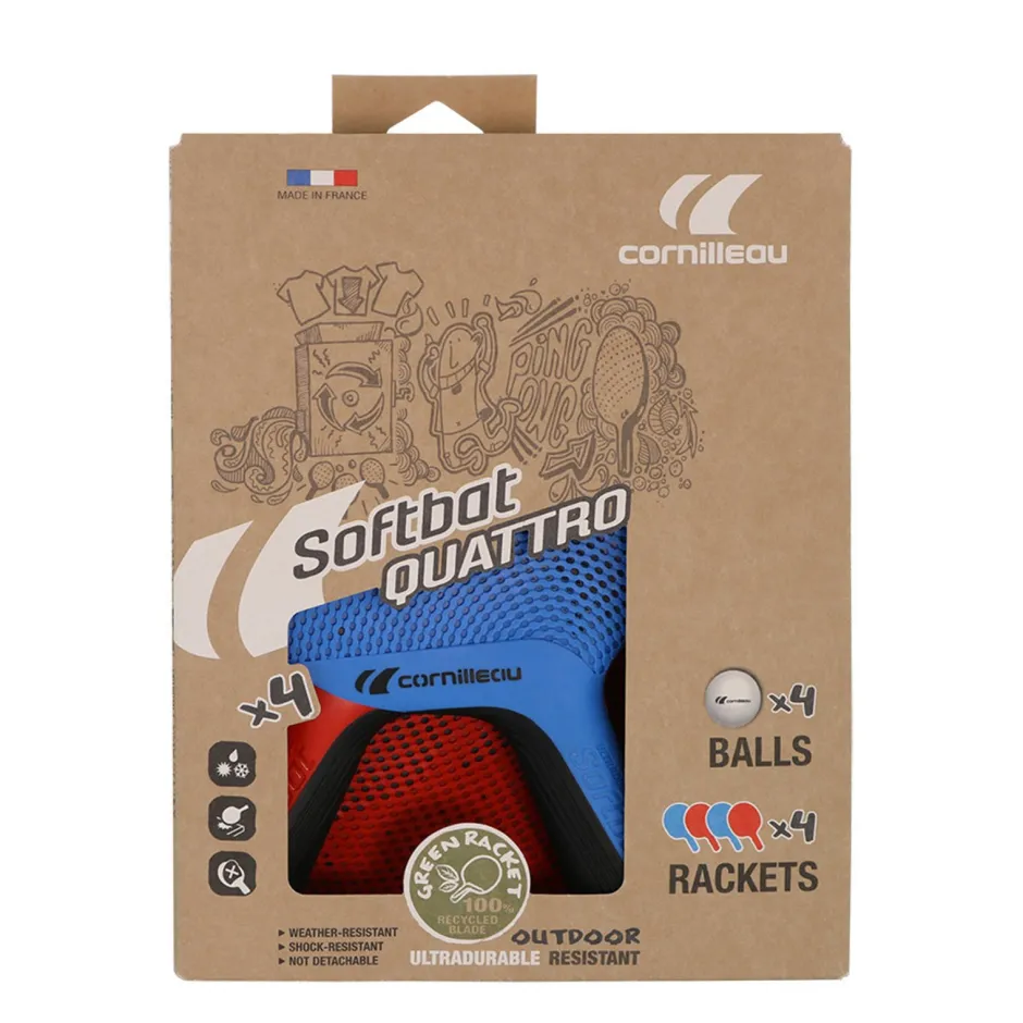 Cornilleau Tafeltennis Batset Softbat 4 Stuks Tafeltennis Batset Softbat (4 Stuks)^ Speltafels