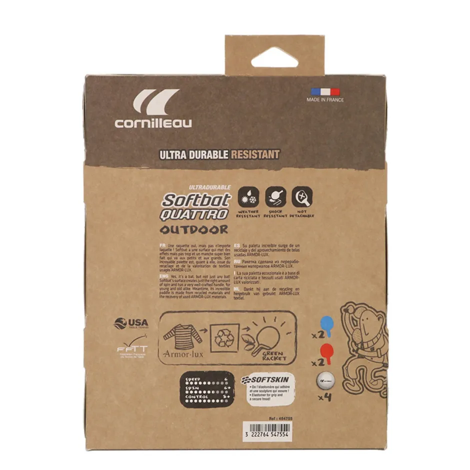 Cornilleau Tafeltennis Batset Softbat 4 Stuks Tafeltennis Batset Softbat (4 Stuks)^ Speltafels