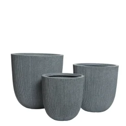 Decoris Bloempot Lennox Set Van 3 (O44, 37, 31 Cm)^ Bloempotten