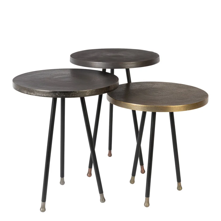 Dutchbone Bijzettafel Alim (Set Van 3) New