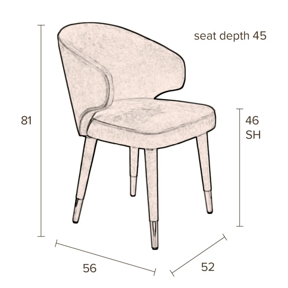 Dutchbone Eetkamerstoel Lunar Best