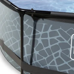 EXIT Frame Pool O300X76Cm (12V Cartridge Filter) – Grijs^ Zwembaden