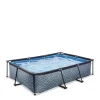 EXIT Frame Pool 300X200X65Cm (12V Cartridge Filter) - Grijs^ Zwembaden