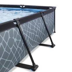 EXIT Frame Pool 300X200X65Cm (12V Cartridge Filter) - Grijs^ Zwembaden