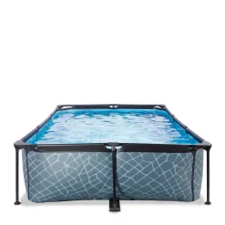 EXIT Frame Pool 300X200X65Cm (12V Cartridge Filter) - Grijs^ Zwembaden