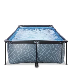 EXIT Frame Pool 220X150X60Cm (12V Cartridge Filter) - Grijs^ Zwembaden