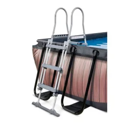 EXIT Frame Pool 5.4X2.5X1M Houtbruin^ Zwembaden