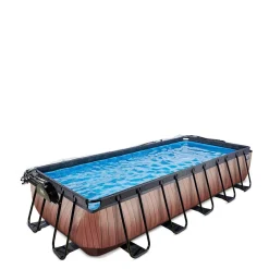 EXIT Zwembad Wood Met Overkapping (540X250 Cm)^ Zwembaden