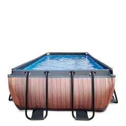 EXIT Zwembad Wood Met Overkapping (400X200 Cm)^ Zwembaden