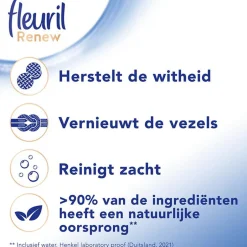 Fleuril Renew Liquid White - - Vloeibaar Wasmiddel - Voordeelverpakking - 4 X 49 Wasbeurten - 196 Wasbeurten Sale