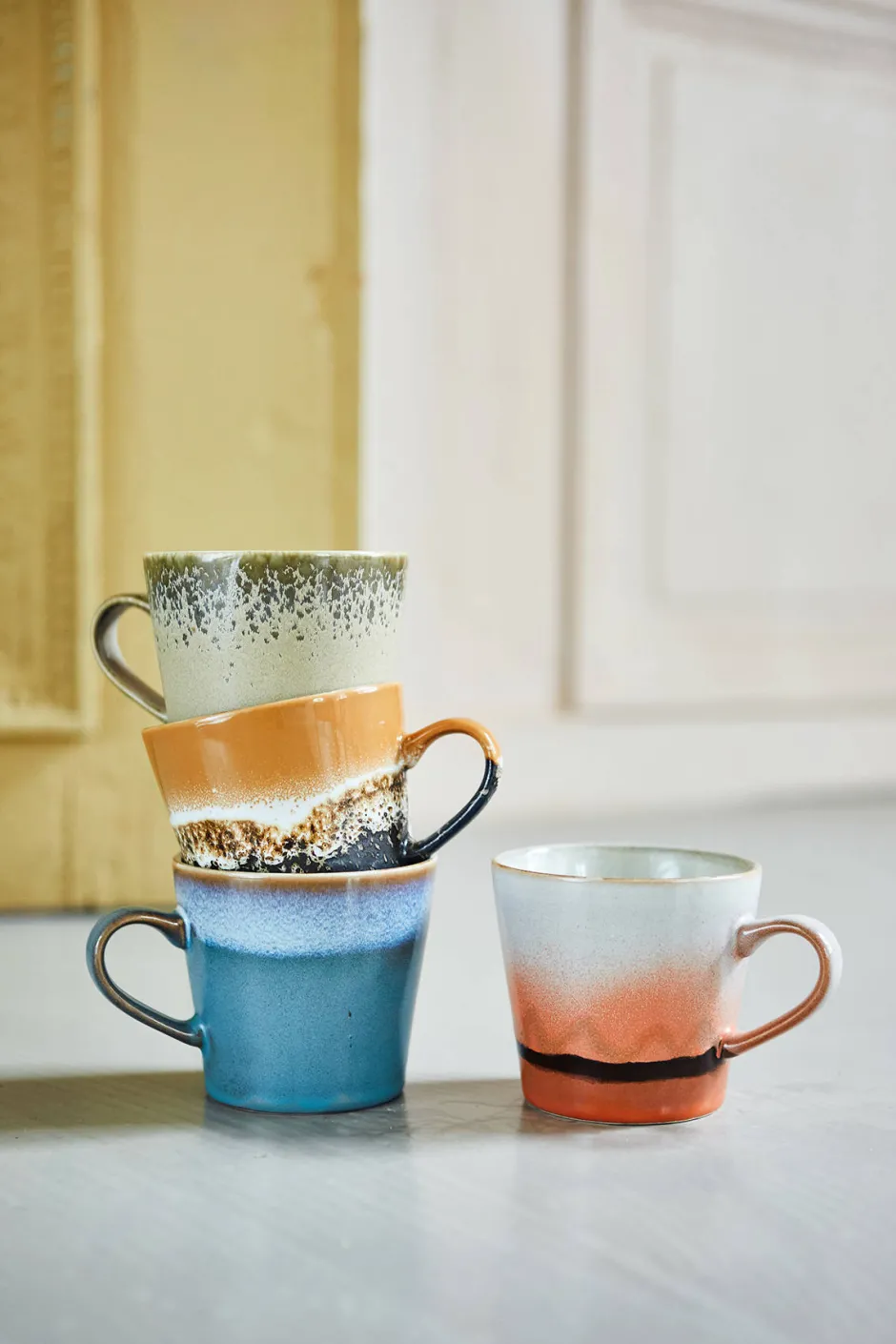 HKliving Cappuccinomok 70'S (O8,5 Cm) (300 Ml)