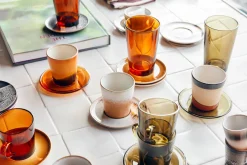 HKliving Koffieglas 70'S (O7,7 Cm) (200 Ml) (Set Van 4) New