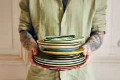 HKliving Ontbijtbord 70'S (O22 Cm) (Set Van 2) Best