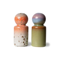 HKliving Peper- En Zoutstel 70'S Discount