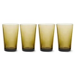 HKliving Theeglas 70'S (O8,7 Cm) (400 Ml) (Set Van 4) Clearance